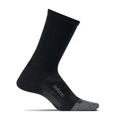 Feetures Elite Ultra Light Cushion Mini-Crew Socks - Black